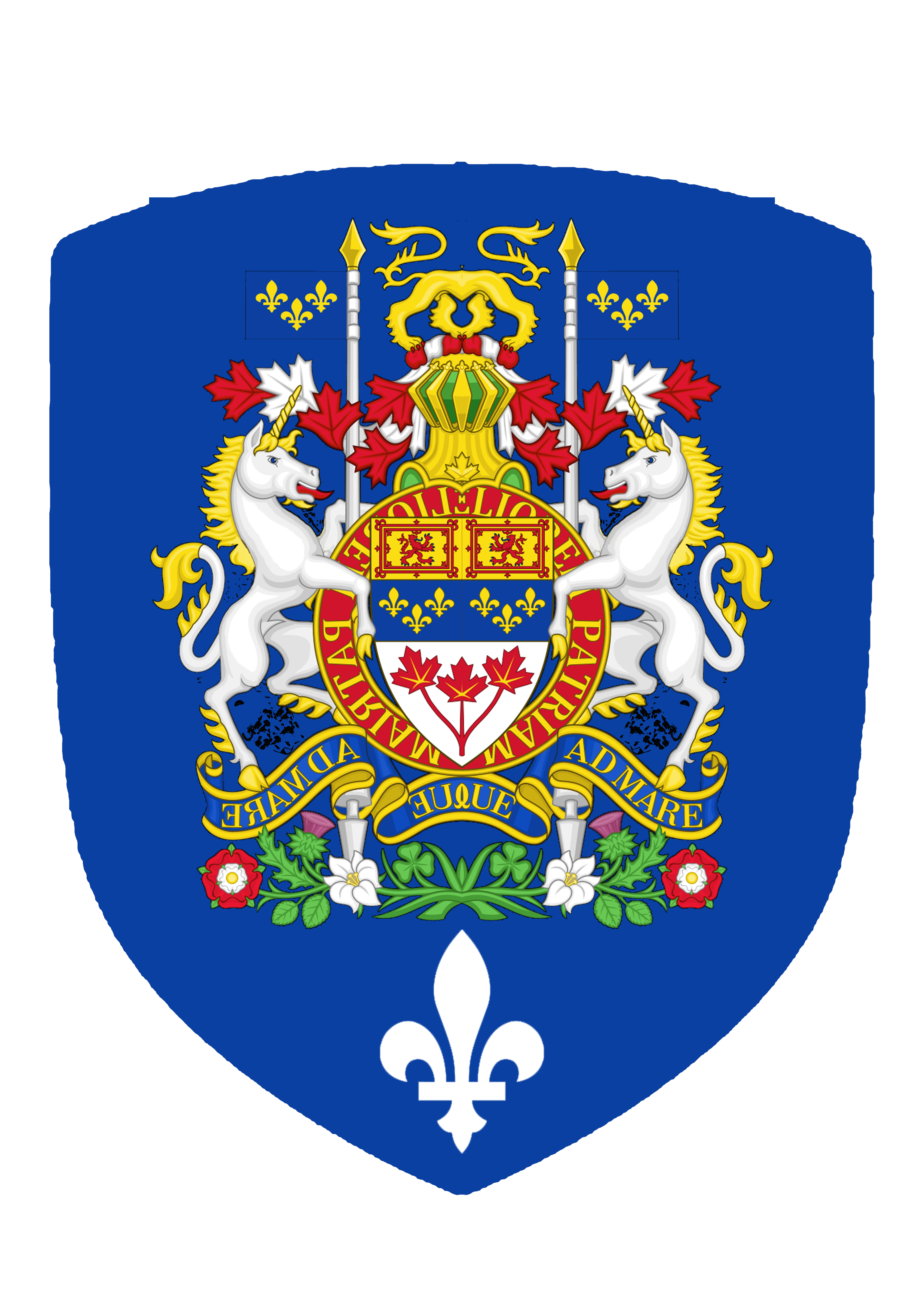 Écusson — emblème héraldique du Québec